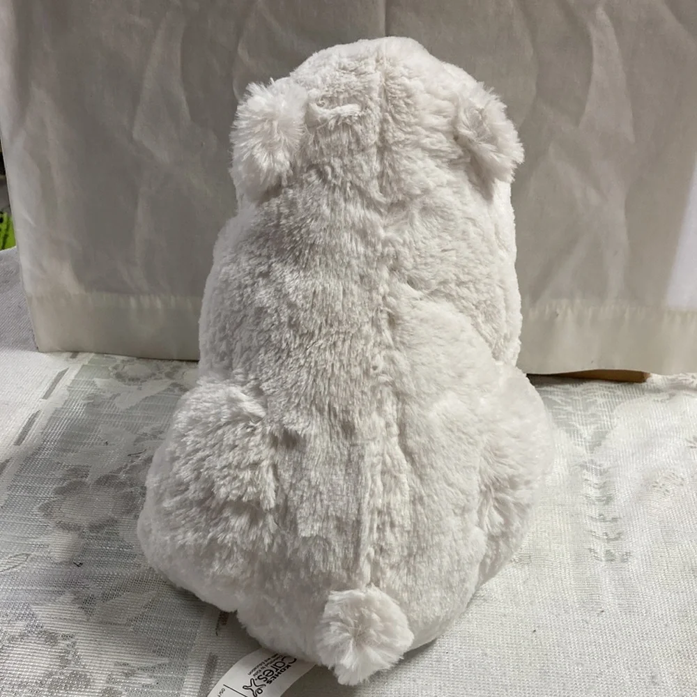 Kohl’s Cares White Fluffy Polar Bear Plush Stuffed Animal 11”
